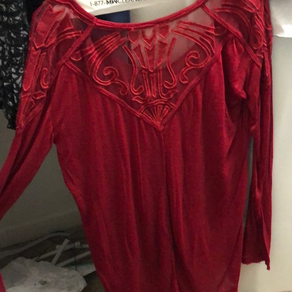 Free people red top - Picture 3 of 4